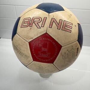 Vintage BRINE King of the Soccer World Neptune 32 Soccer Ball SZ 5 Great Display